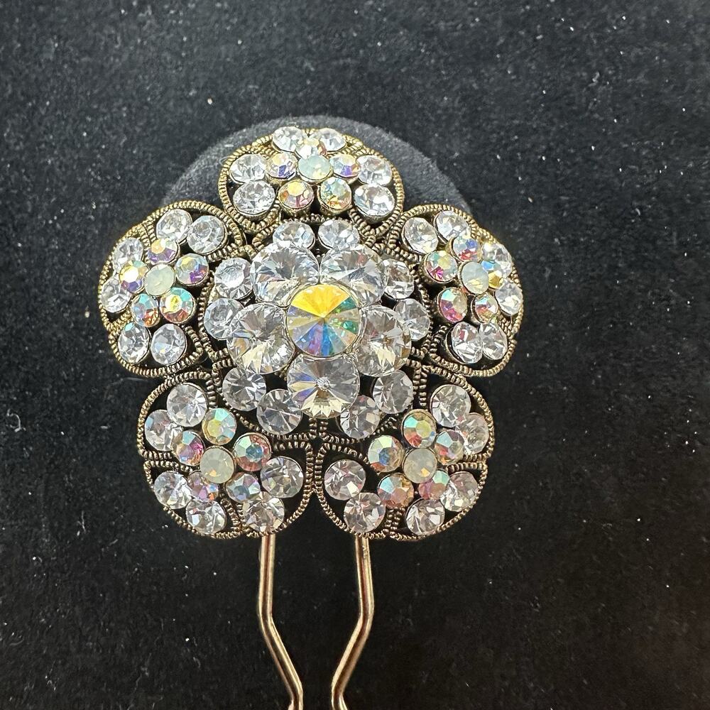 Cara New York Rhinestone Hair Pin Elegant Fancy Wedding Prom Formal Gorgeous NEW